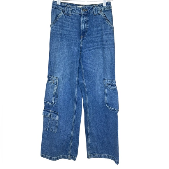 Mango MULTI-POCKET CARGO JEANS - Picture 1 of 7